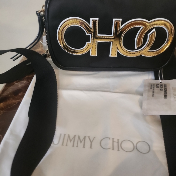 Jimmy Choo Black/Gold Larelle Camera Bag NWT - Picture 16 of 16